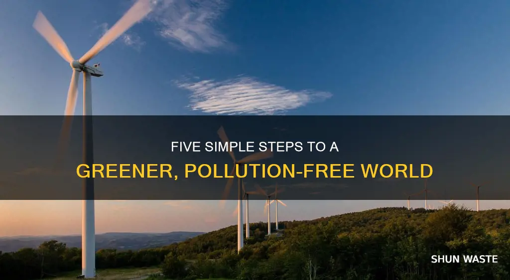 what are five ways you can end pollution