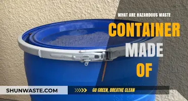 Unveiling the Composition of Hazardous Waste Containers: A Comprehensive Guide