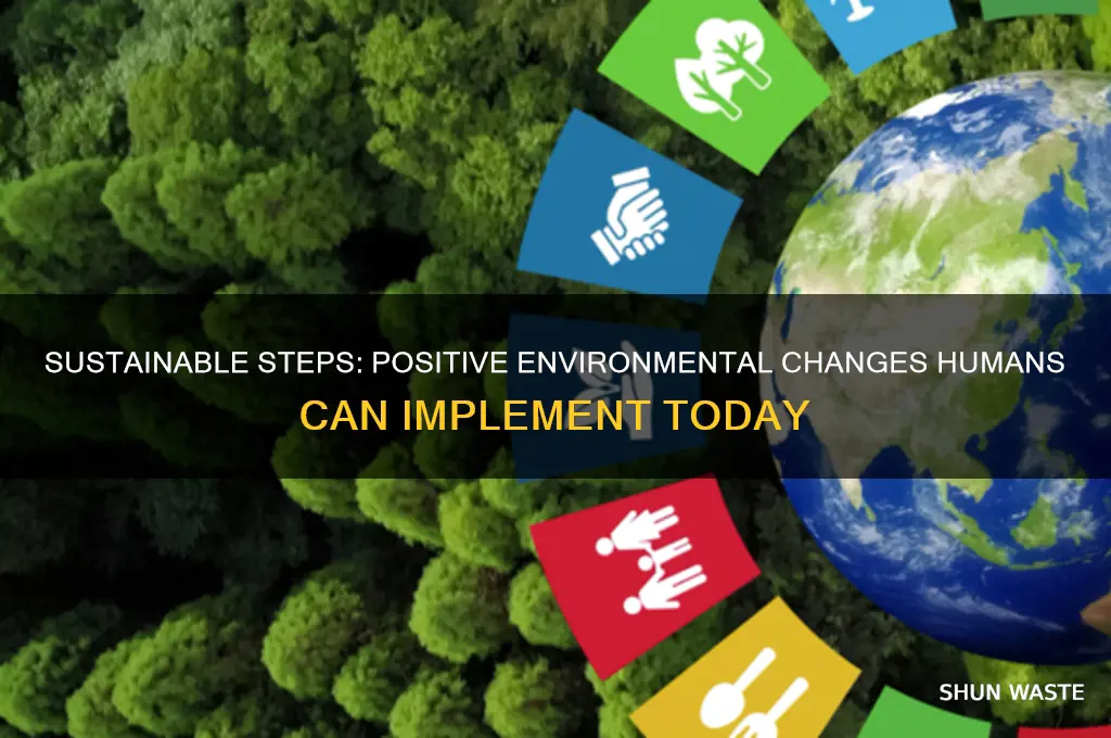 what are helpful changes humans can make in the environment
