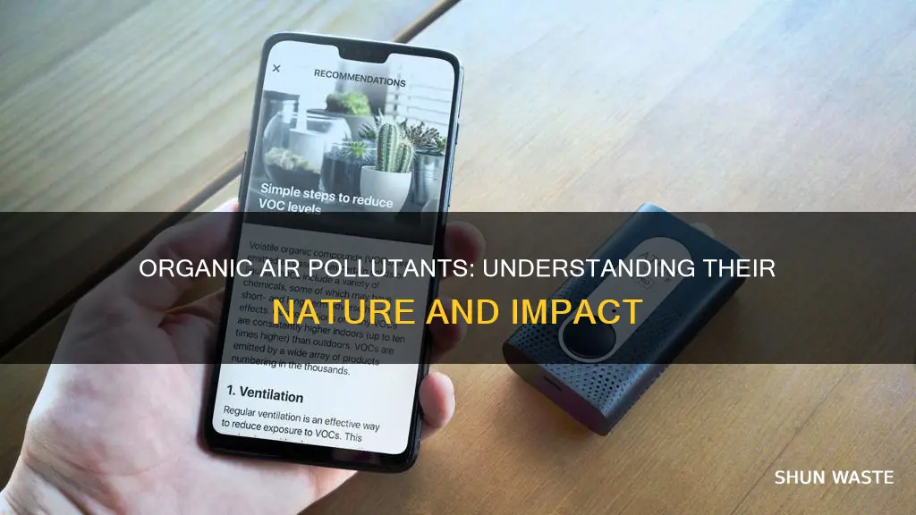 what are organic air pollutants
