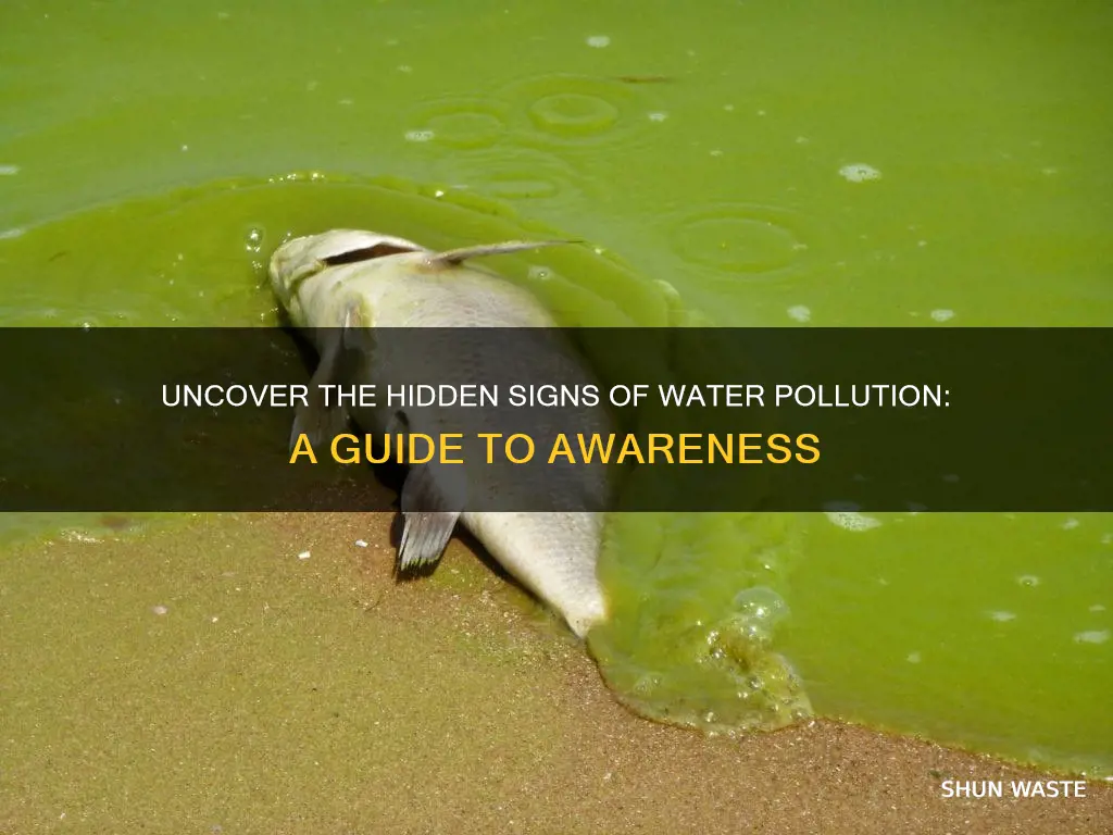 what are signs of water pollution