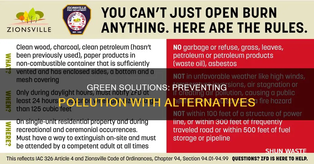 what are some alternatives to prevent pollution