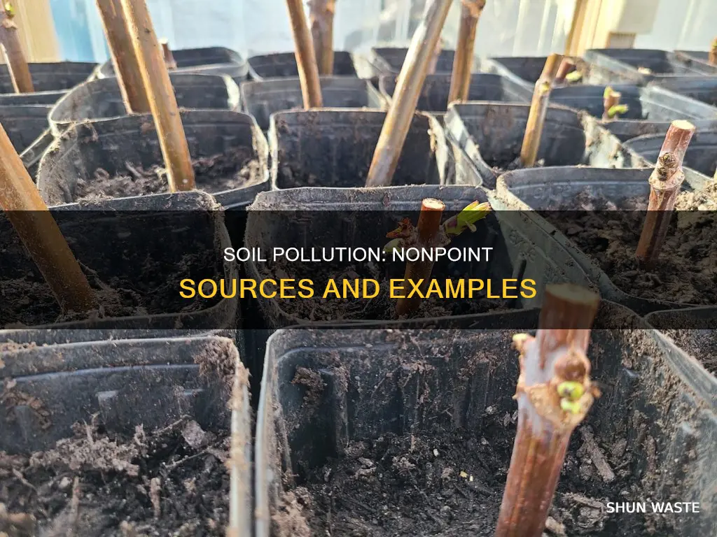 what are some examples of nonpoint sources of soil pollution