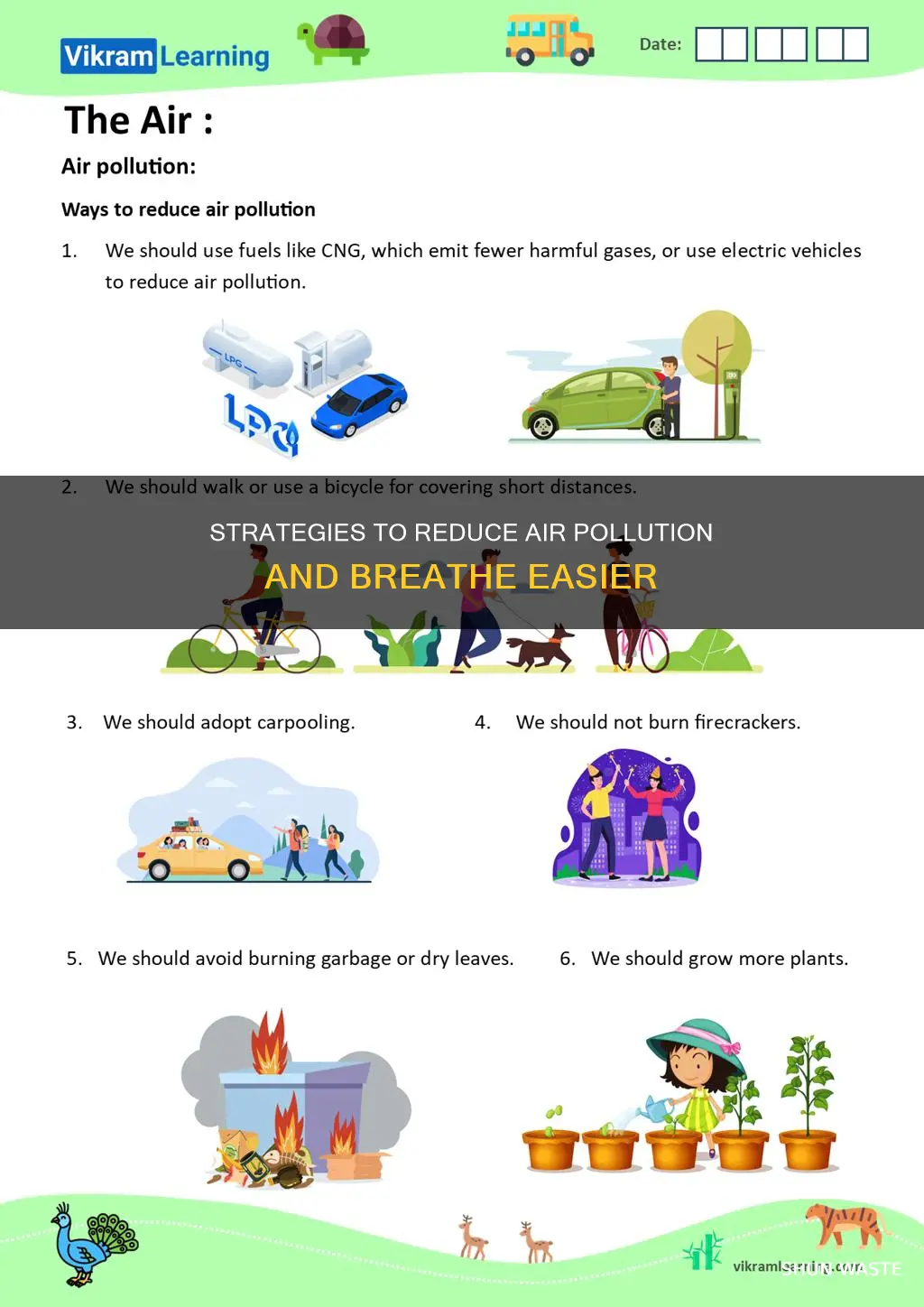 what are some ways to help eliminate air pollution