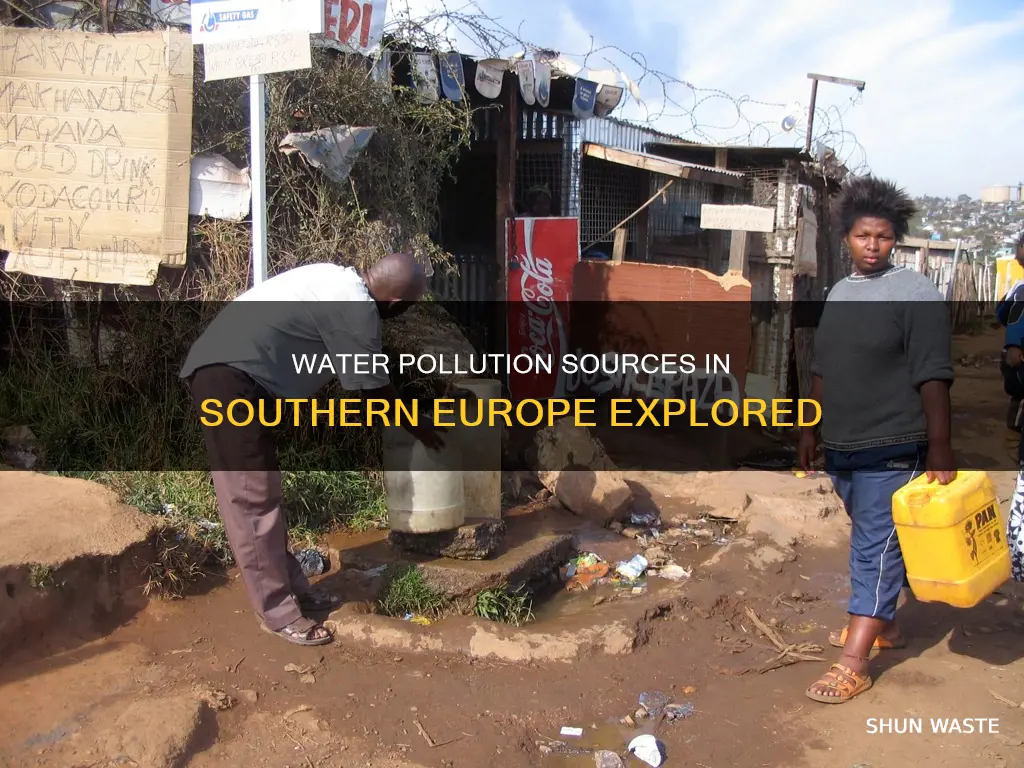 what are sources of water pollution in southern europe