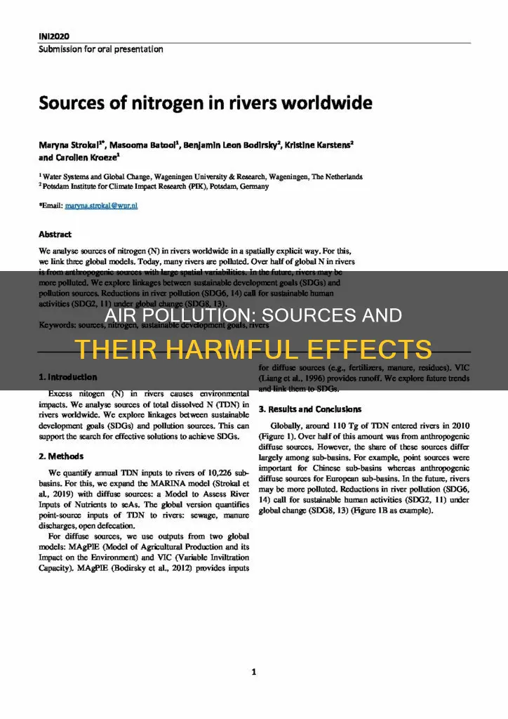 what are spome sources of air pollution