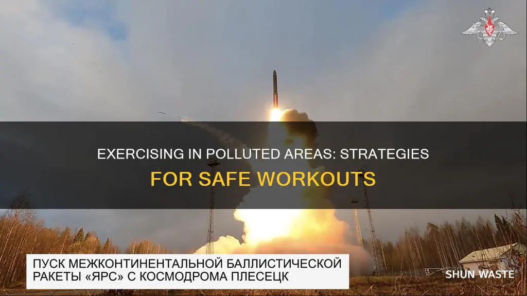 what are strategies for exercising in a polluted area