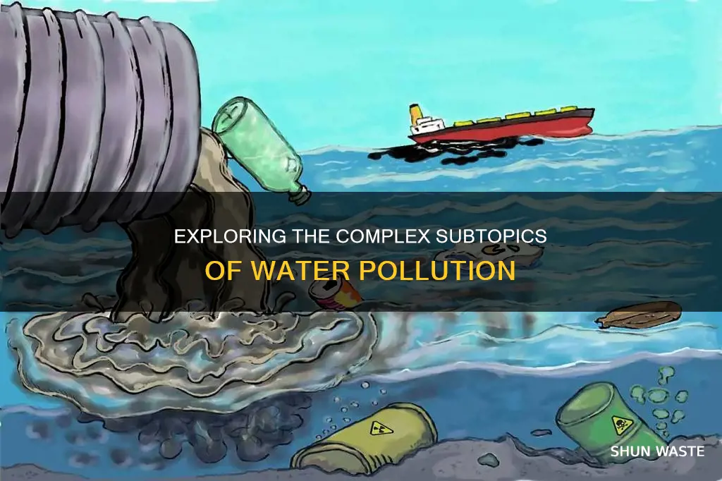 what are subtopics of water pollution