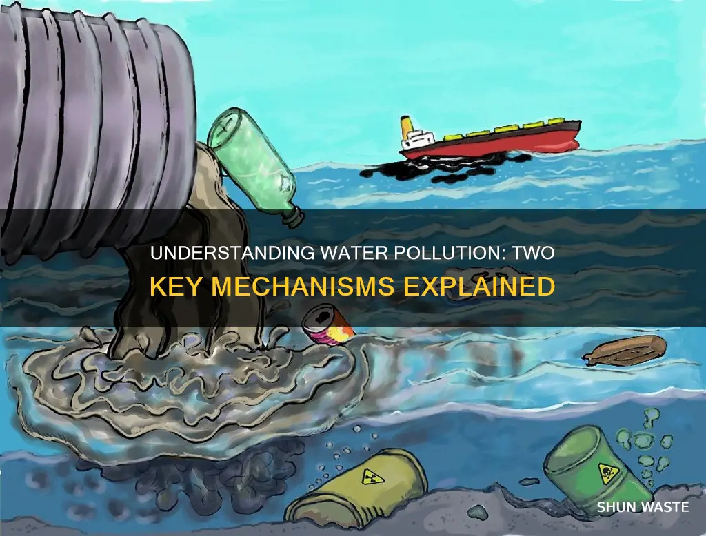 what are the 2 mechanisms for water pollution