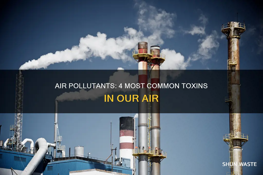 what are the 4 most common air pollutant