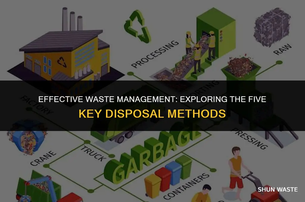 what are the 5 types of waste disposal