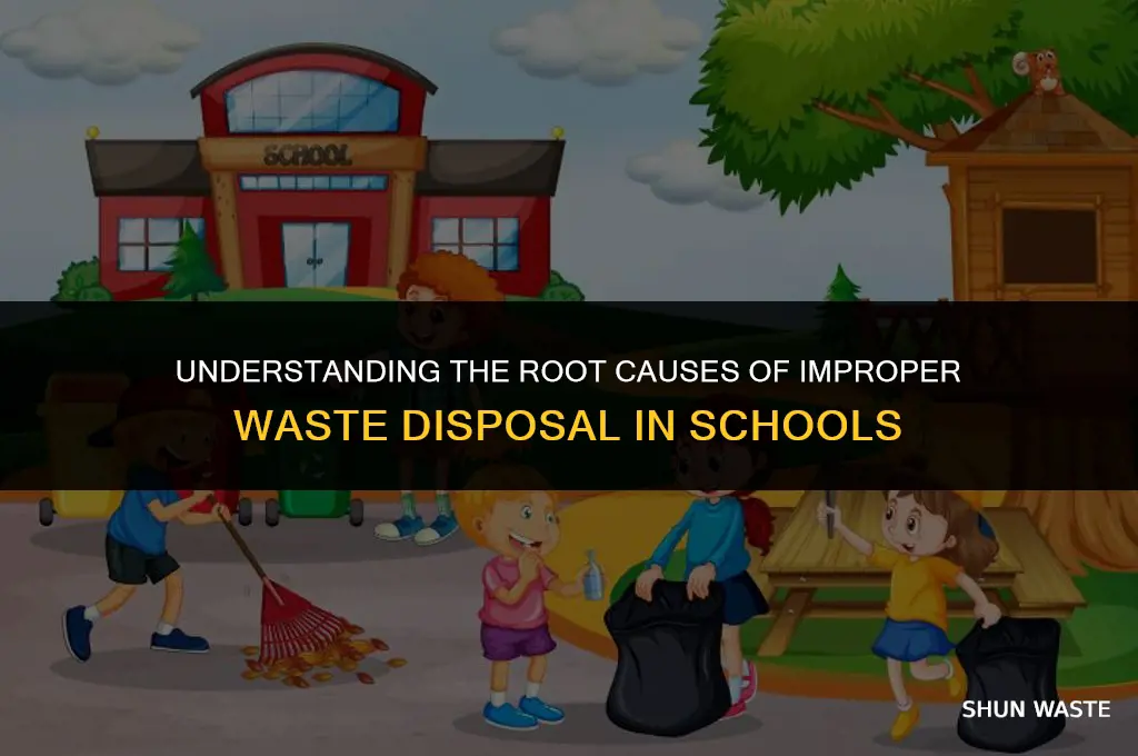 what are the causes of improper waste disposal in school