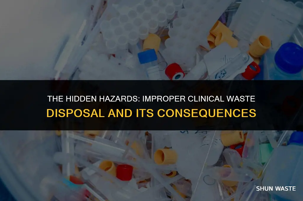 what are the dangers of not disposing clinical waste correctly