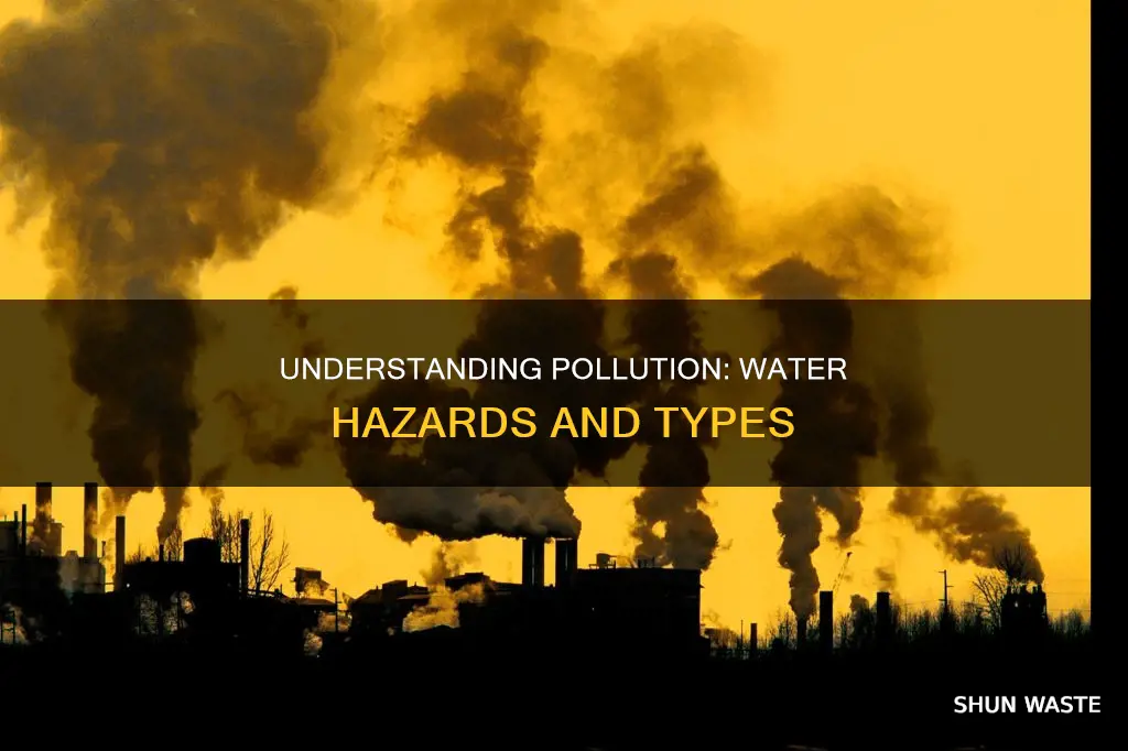what are the different types of pollution explain water pollution