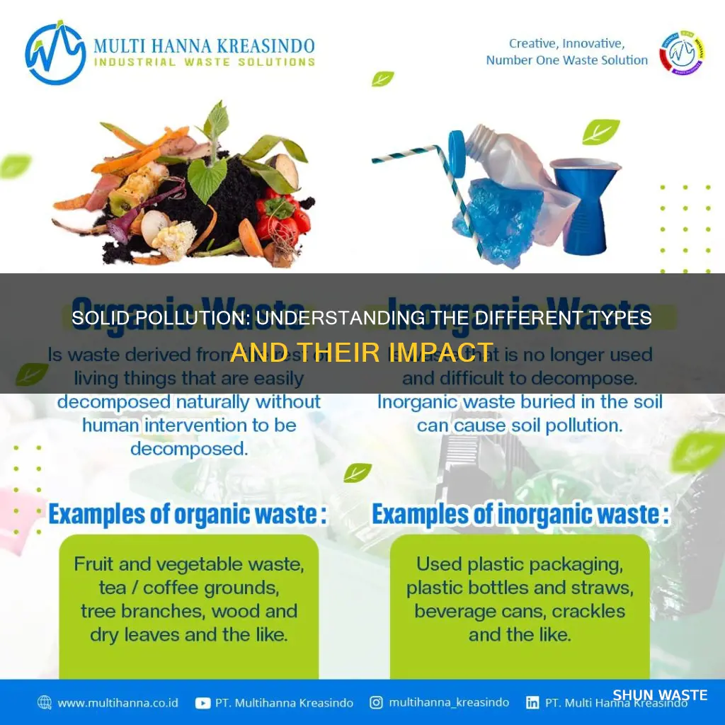 what are the different types of solid pollution