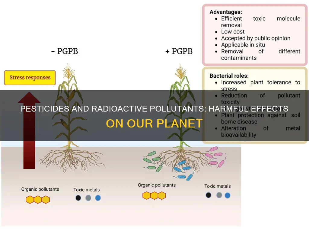 what are the effects of pesticides and radioactive pollutants