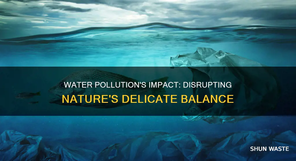 what are the effects of water pollution on ecological balance