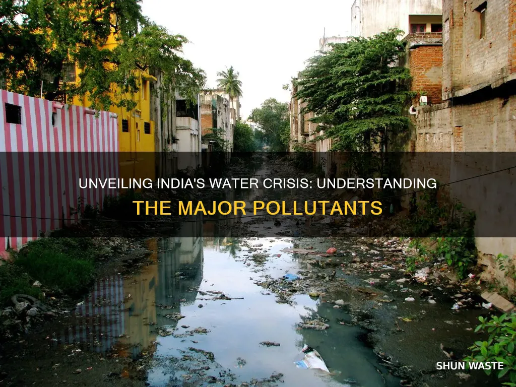 what are the main causes of water pollution in india