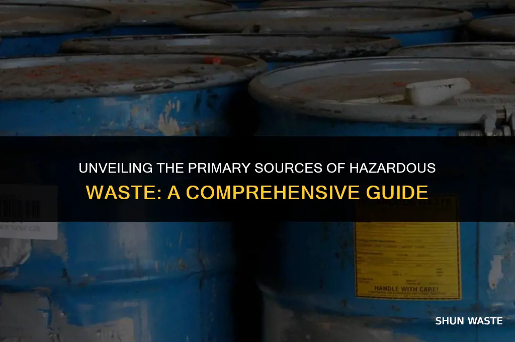what are the main sources of hazardous waste apes