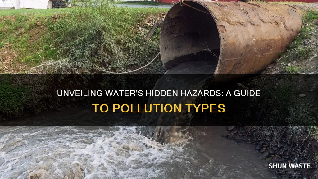 what are the main types of water pollution gizmo