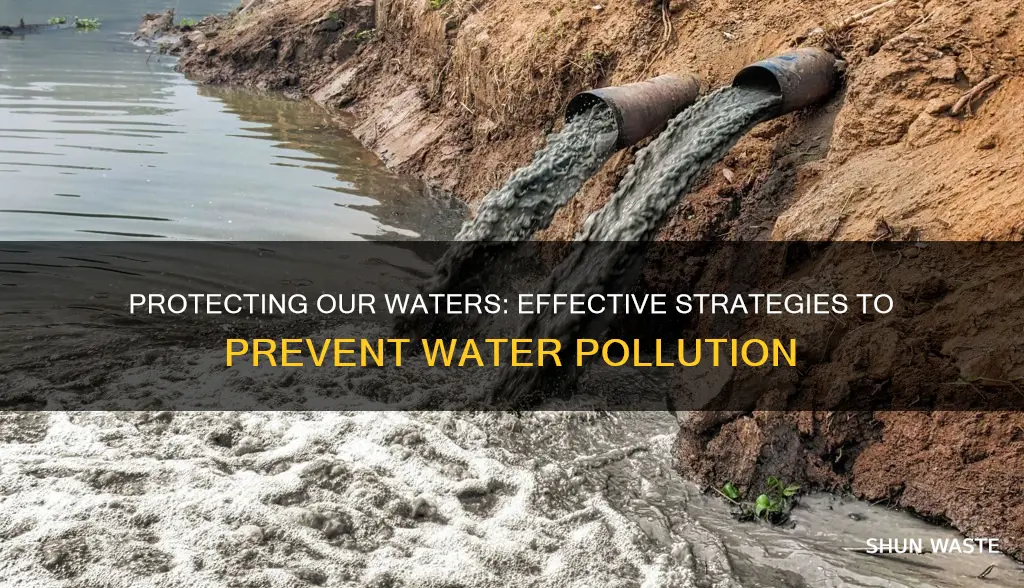 what are the methods to prevent water pollution