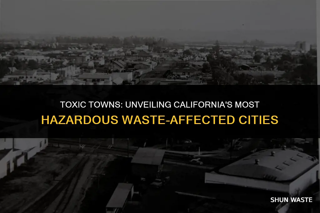 what are the most hazardous waste affected cities in california