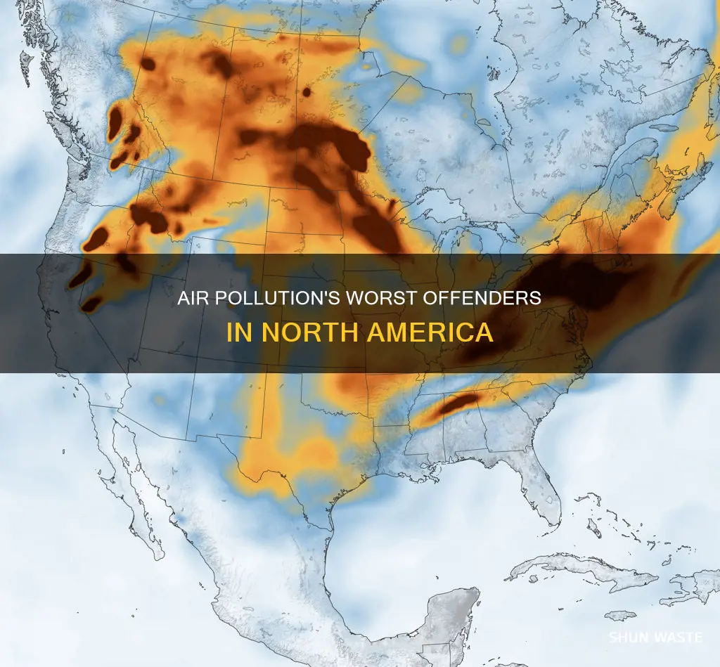 what are the most polluted cities in north america