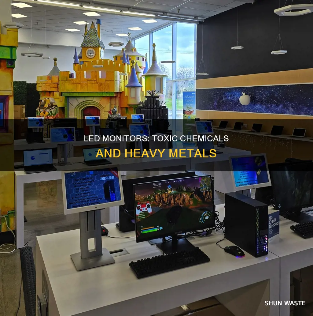 what are the pollutants in led monitors