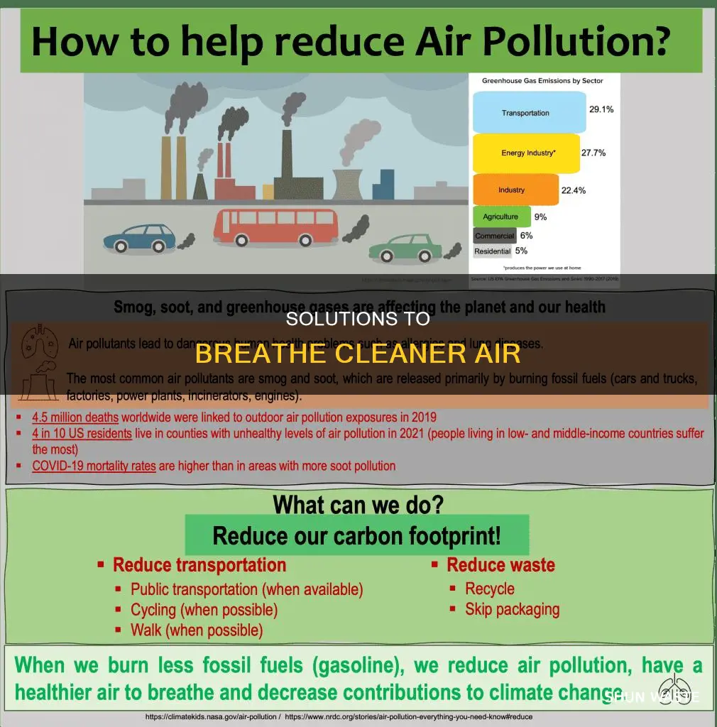 what are the possible solution to avoid air pollution