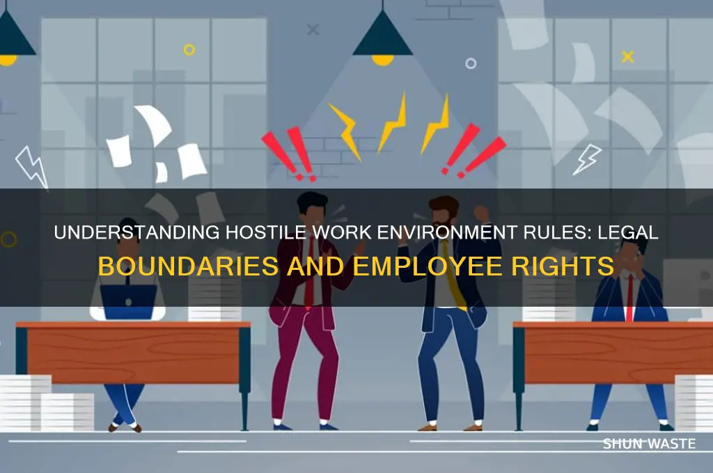 what are the rules with a hostile work environment