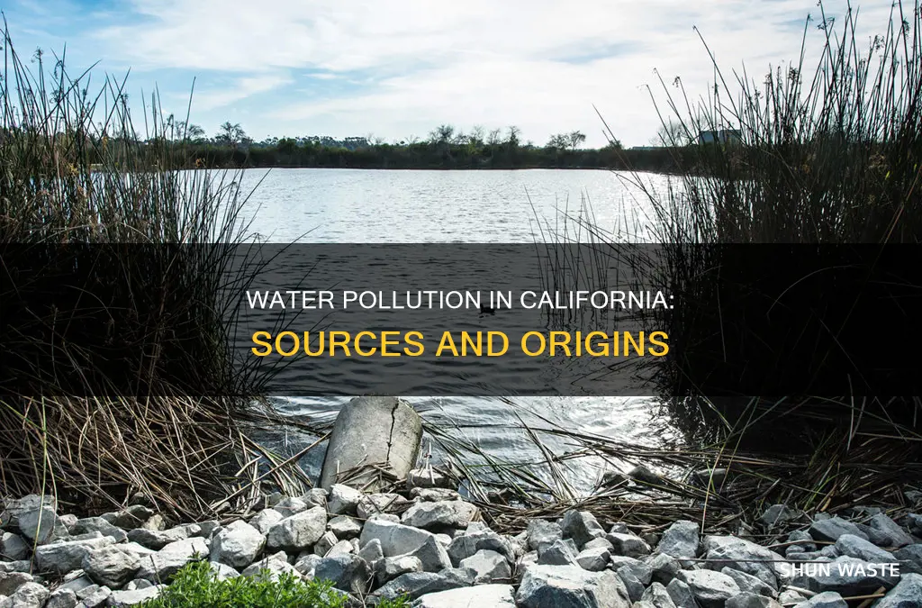 what are the sources of water pollution in california