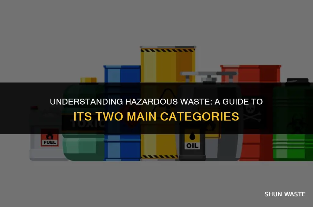 what are the two categories of hazardous waste