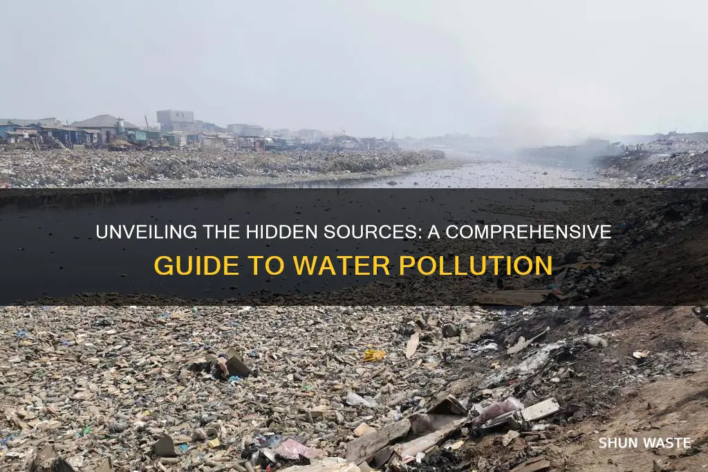 what are the various sourced of water pollution