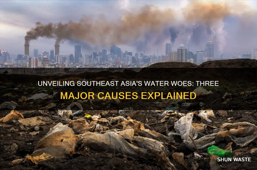 what are three causes for water pollution in southeast asia