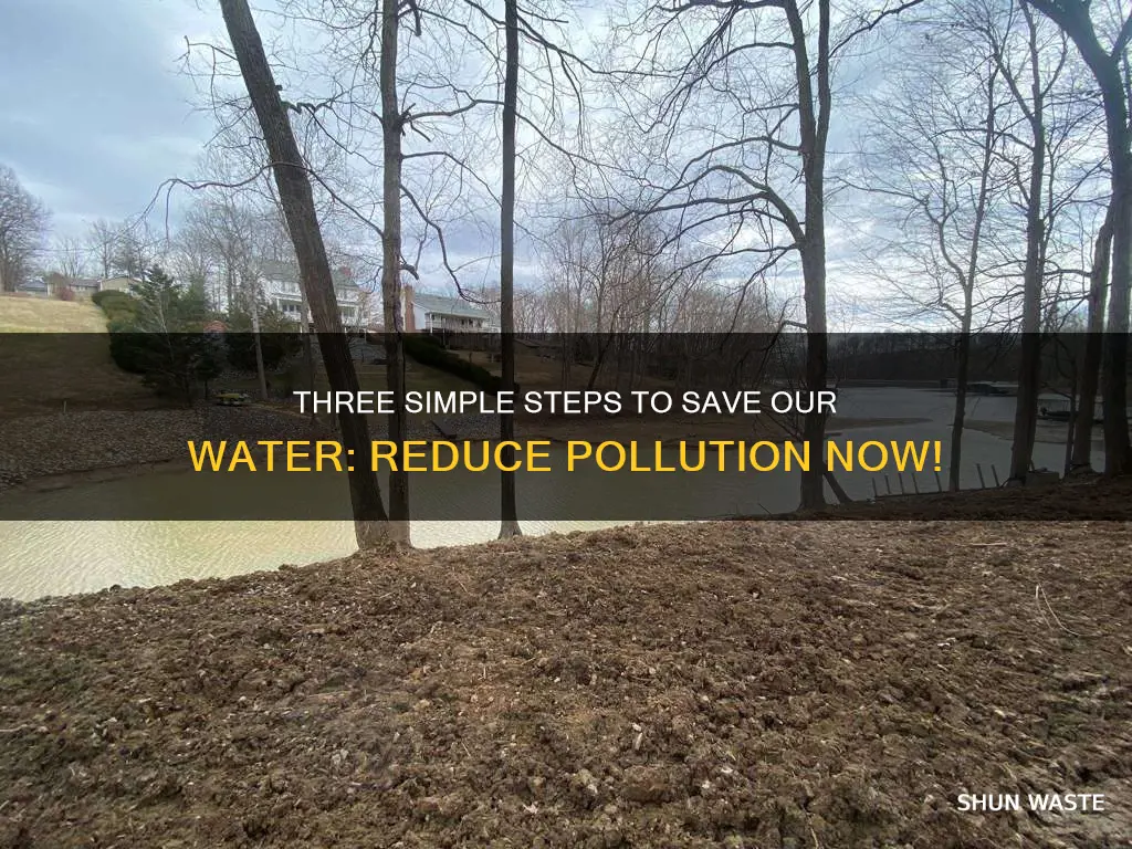 what are three ways that you can reduce water pollution