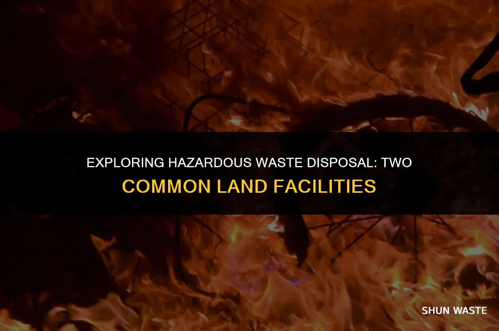 what are two common land disposal facilities for hazardous waste