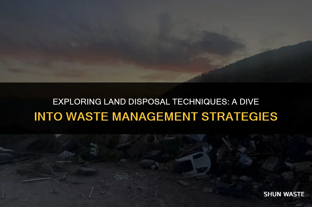 what are two types of land disposal techniques for waste