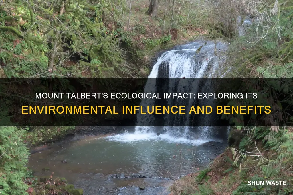 what are ways mount talbert affects the environment
