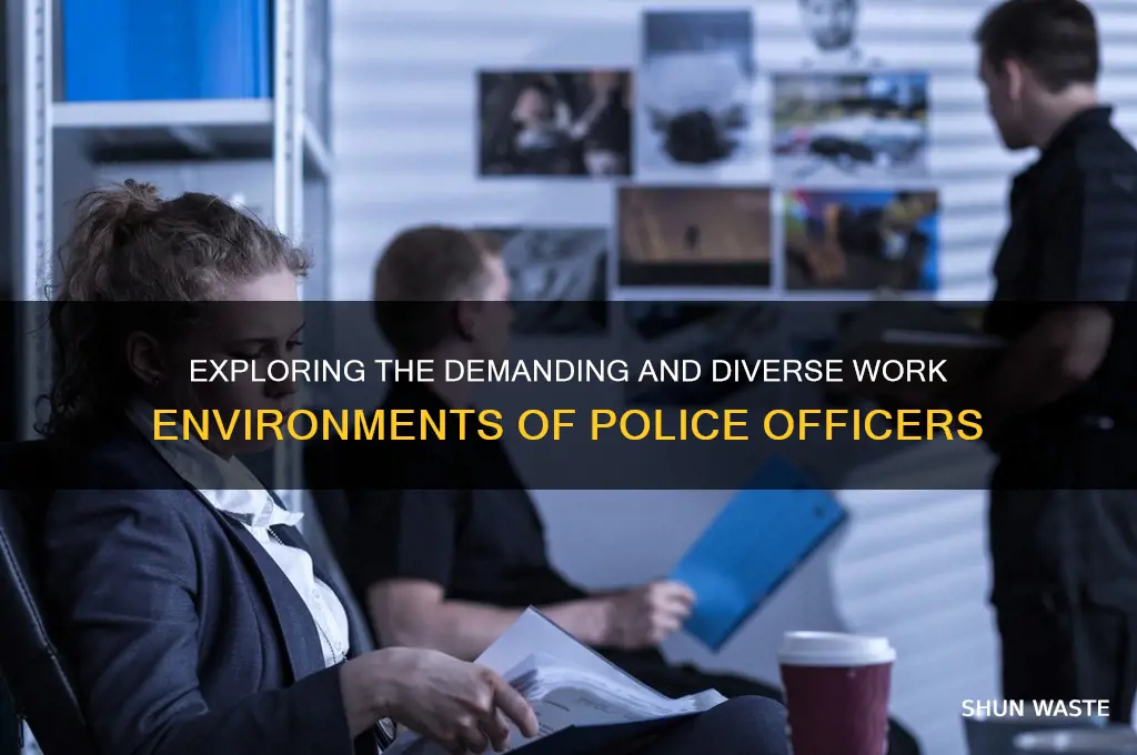 what are work environment for a cop