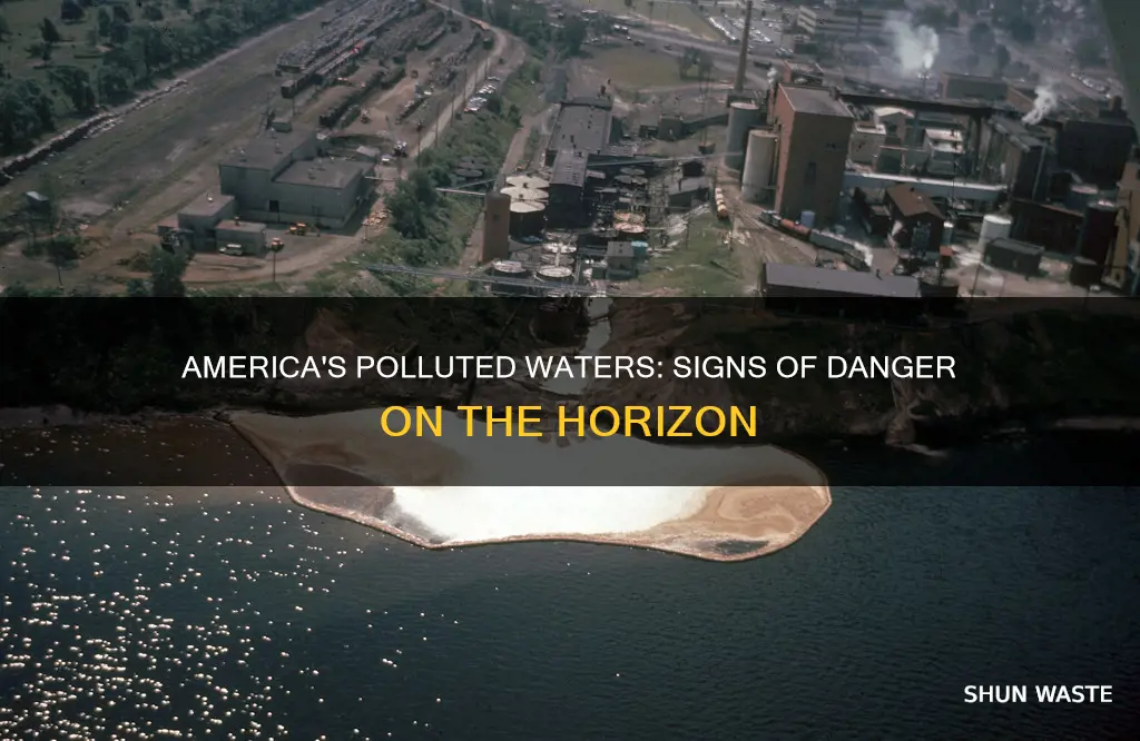 what body of water in america has warning pollution signs