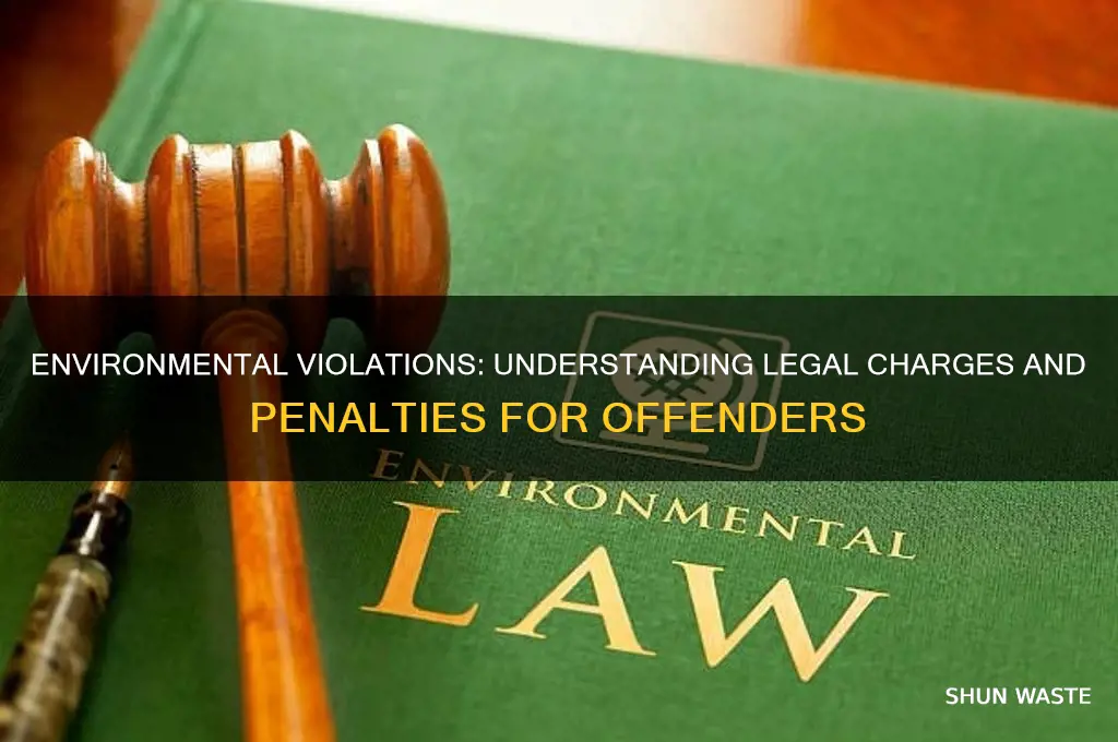 what can a person be charged by environment violation