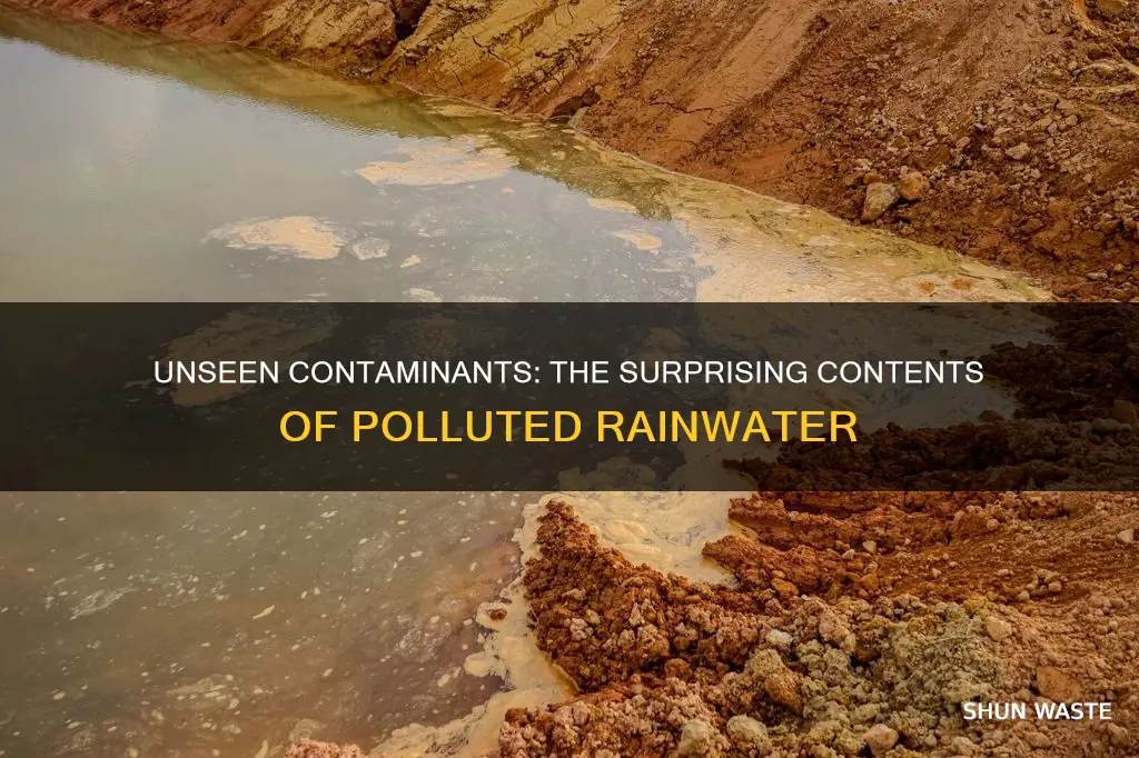 what can be found in polluted rainwater