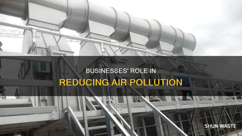 what can businesses do to reduce air pollution