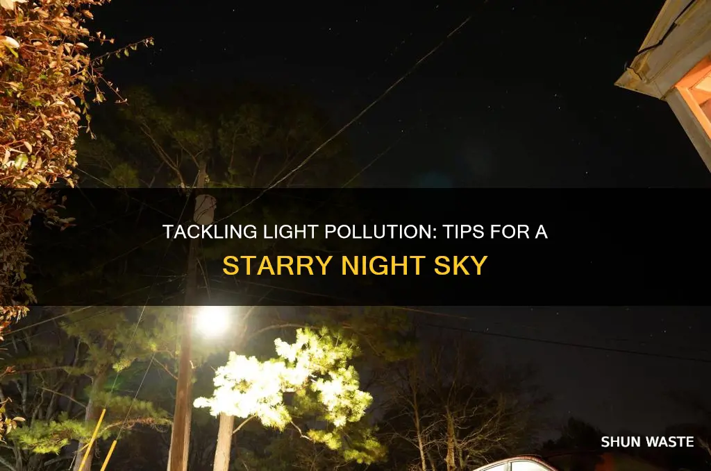 what can help against light pollution