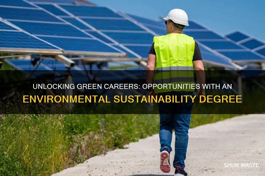 what can i do with environment sustainability graduate degree