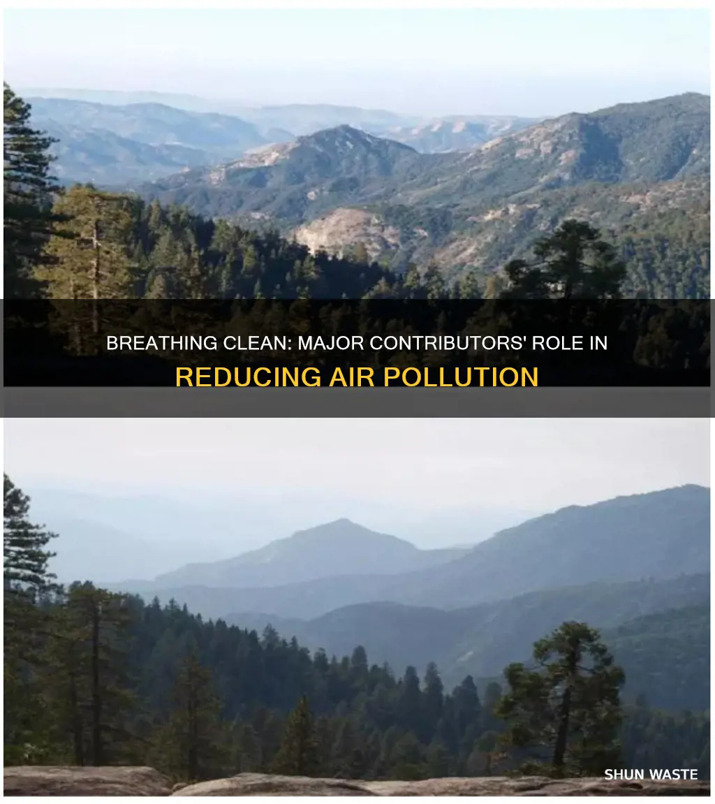 what can major contributors do to lessen air pollution