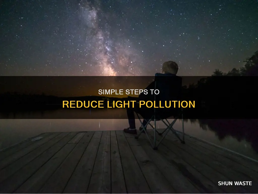 what can people do to reduce light pollution