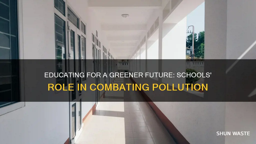 what can schools do to stop pollution