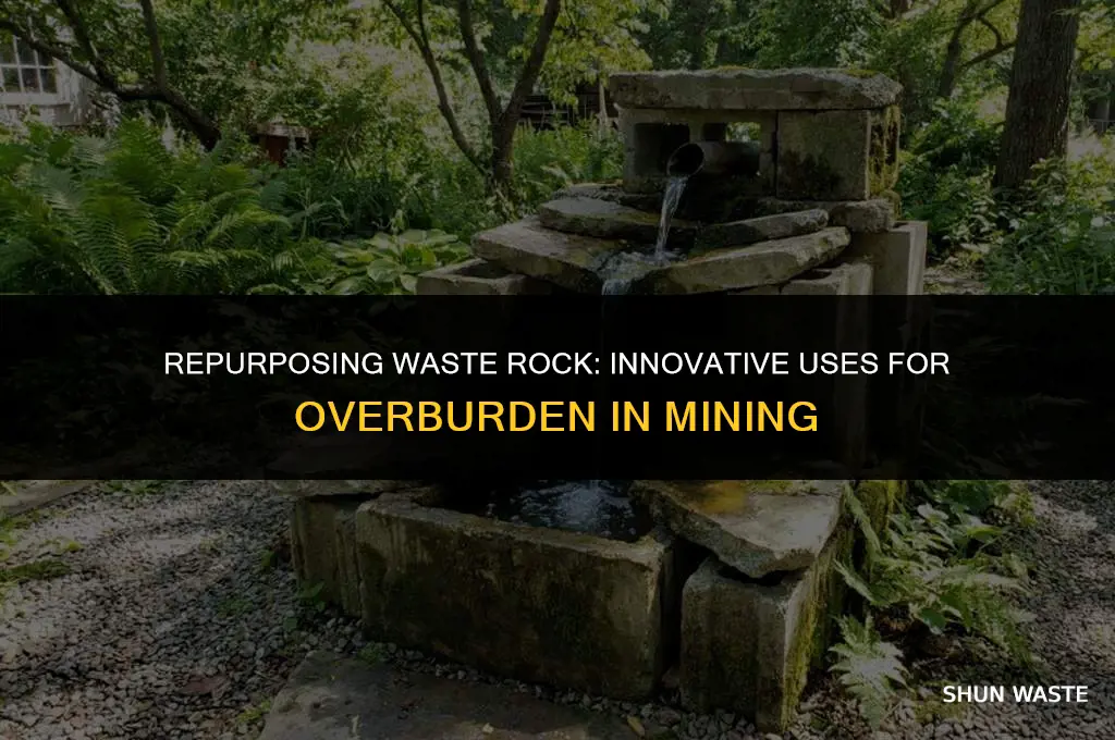 what can waste rock or overburden be used for