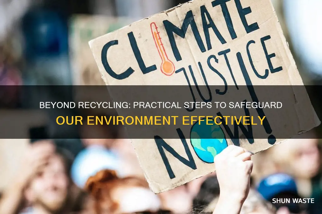 what can we do to protect the environment besides recycling